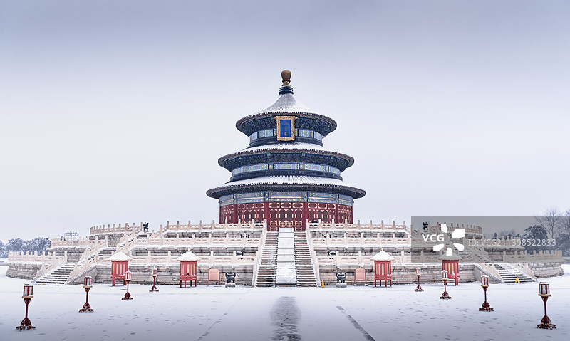 雪后的祈年殿图片素材