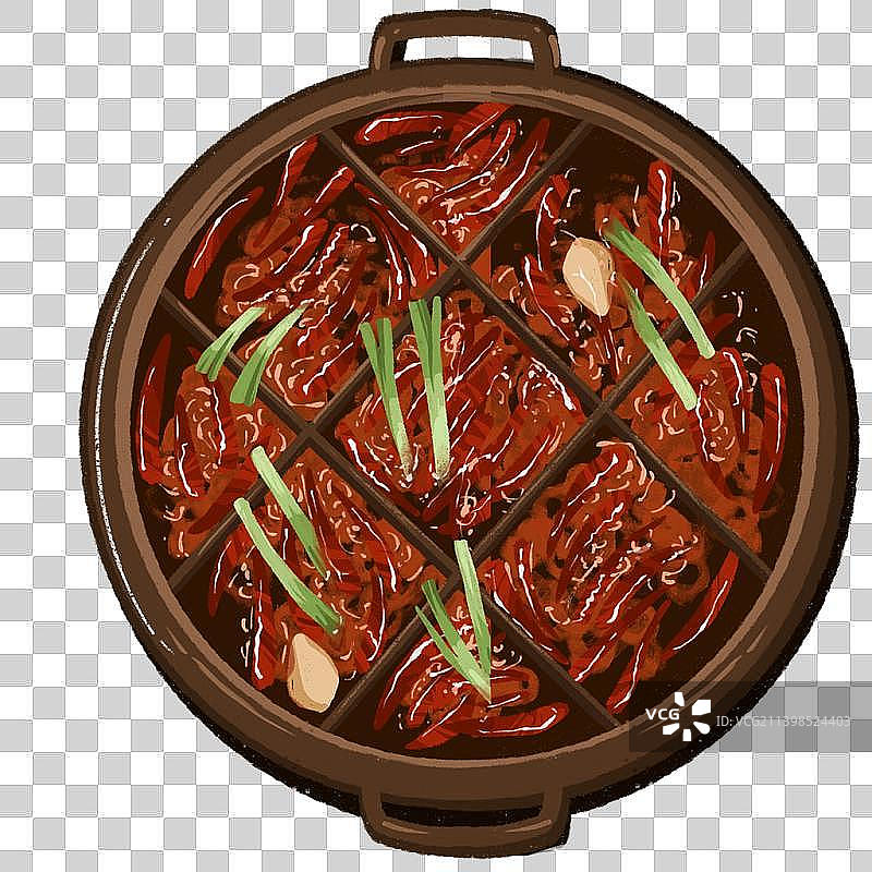 火锅插画，美食，免抠图图片素材