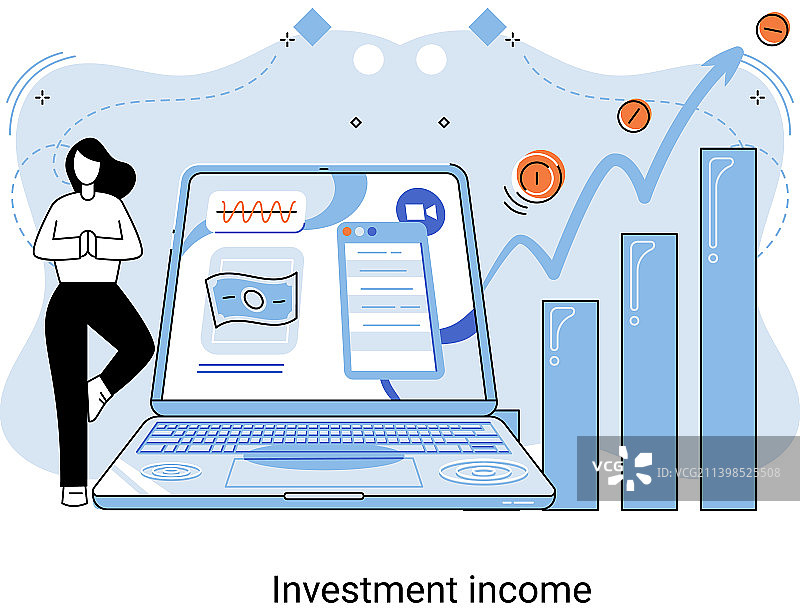证券存款投资收益利息图片素材