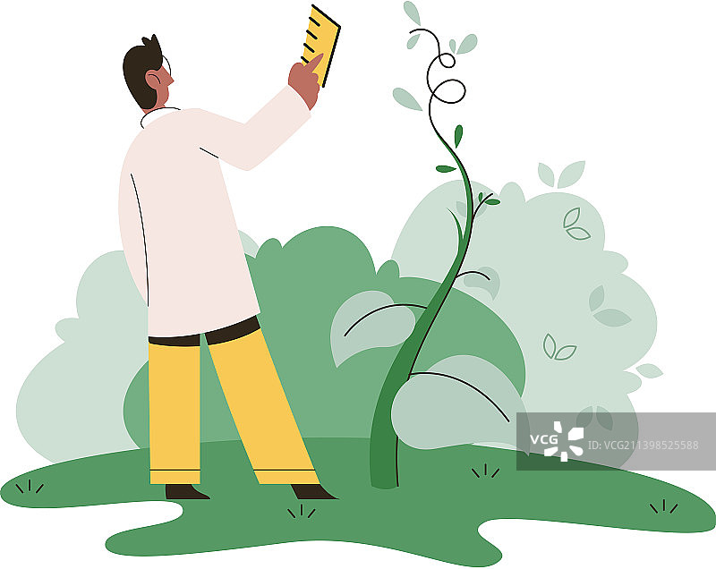 科学家探索蔬菜植物生命图片素材