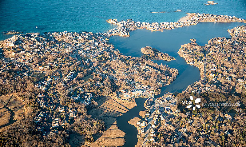 美国波士顿马塞诸塞湾全景图片素材