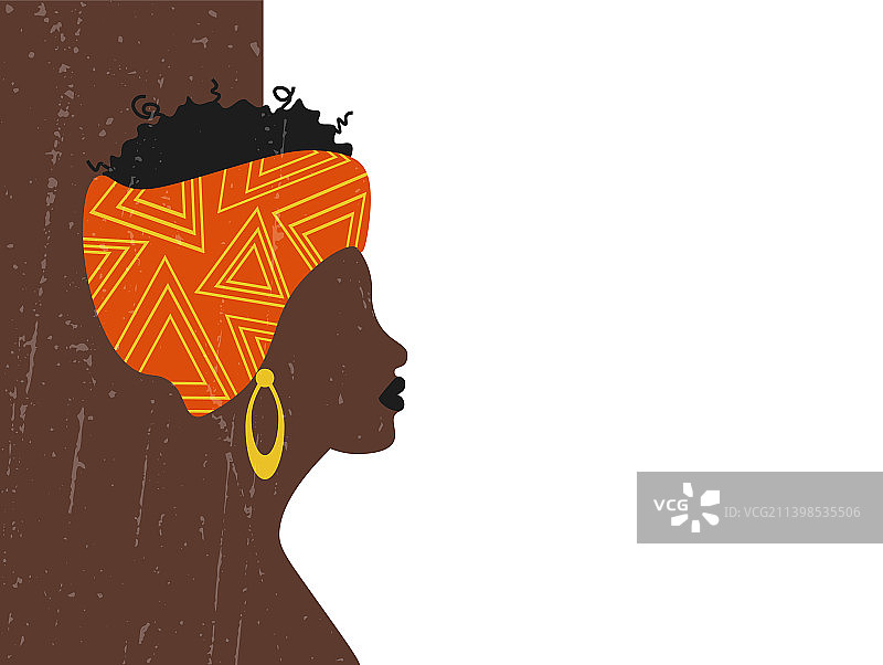 美丽的非洲女人肖像图片素材