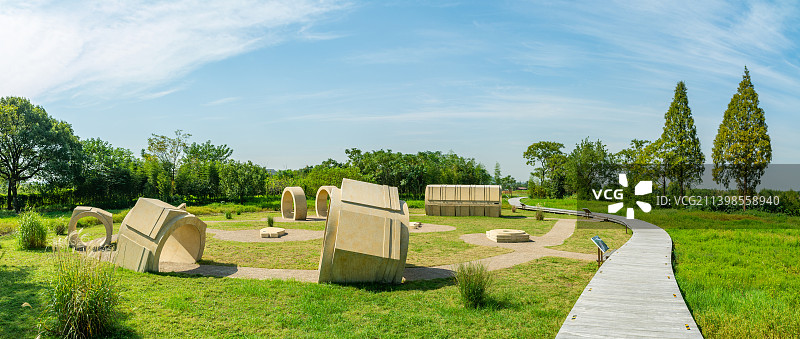 良渚玉器模型 公园景观 良渚古城遗址公园 杭州余杭 良渚文明图片素材
