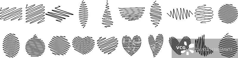 涂鸦线条 Scribble 合集图片素材