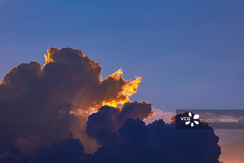 绚丽晚霞图片素材