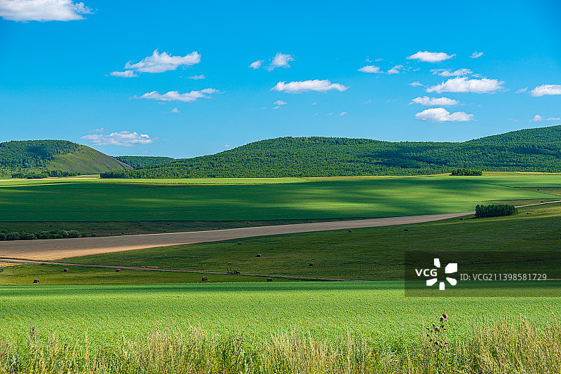 中国内蒙古锡林郭勒大草原风光图片素材
