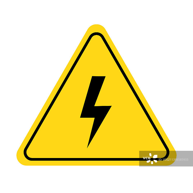 电击危险高压图标图片素材
