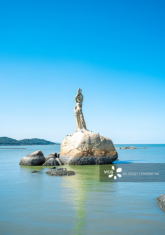 珠海渔女雕像旅游景点图片素材