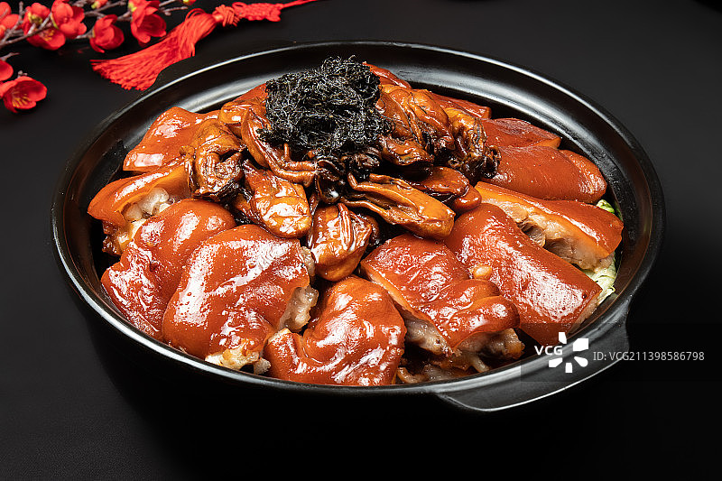 贺年盆菜图片素材