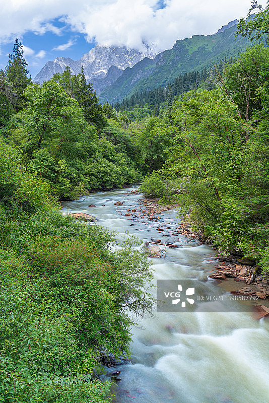 川西环线 四姑娘山 长坪沟 幺妹峰 斯古拉图片素材