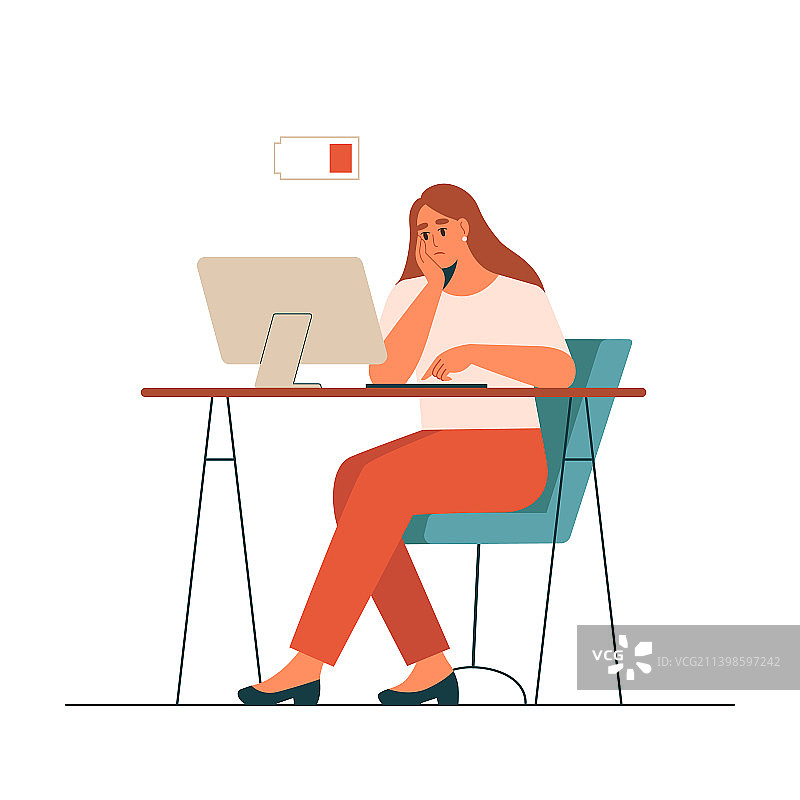 倦怠的概念图片素材