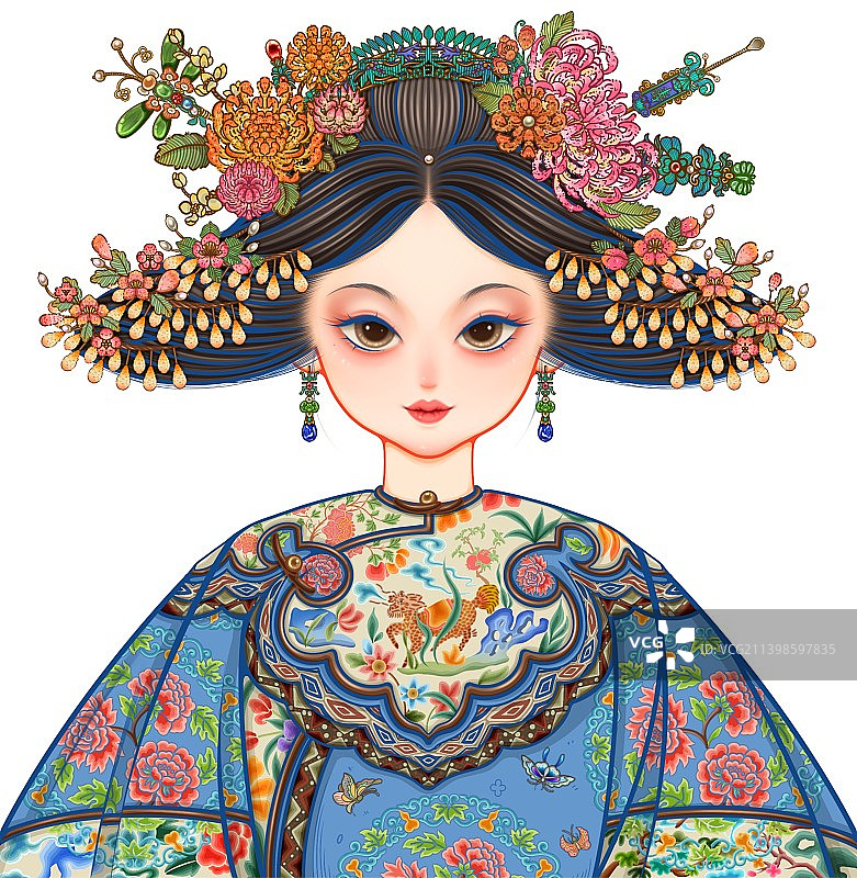 清汉女服装造型设计图片素材
