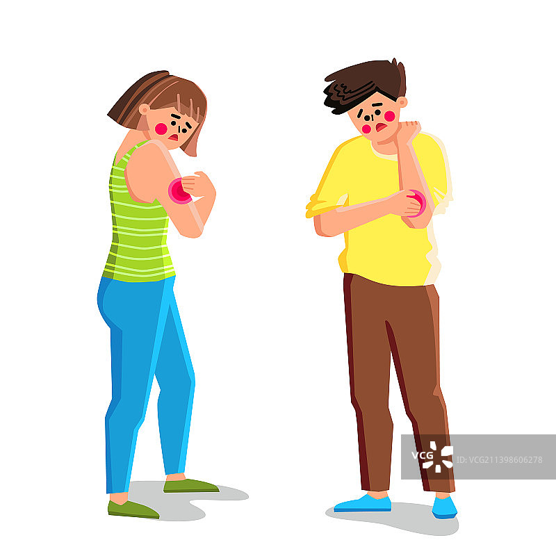 皮肤瘙痒图片素材