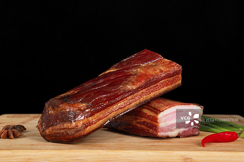 烟熏腊肉图片素材