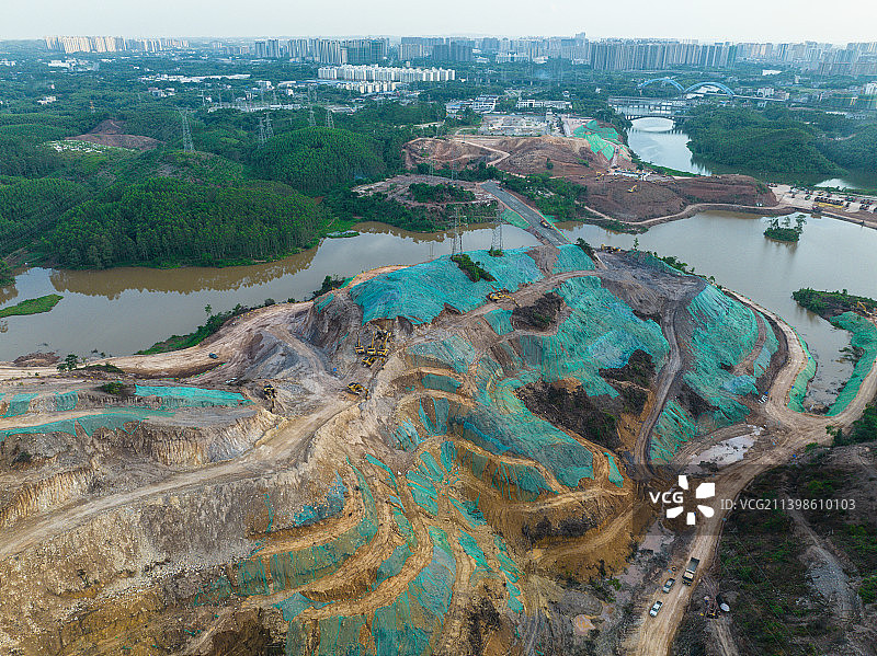 平陆运河开工建设图片素材