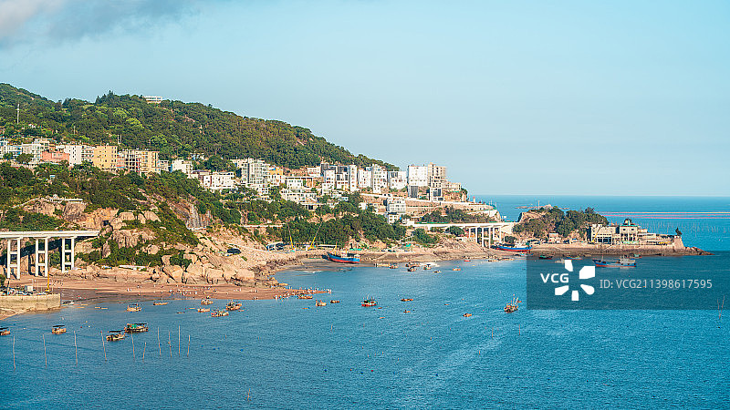 霞浦东壁的山海风光图片素材