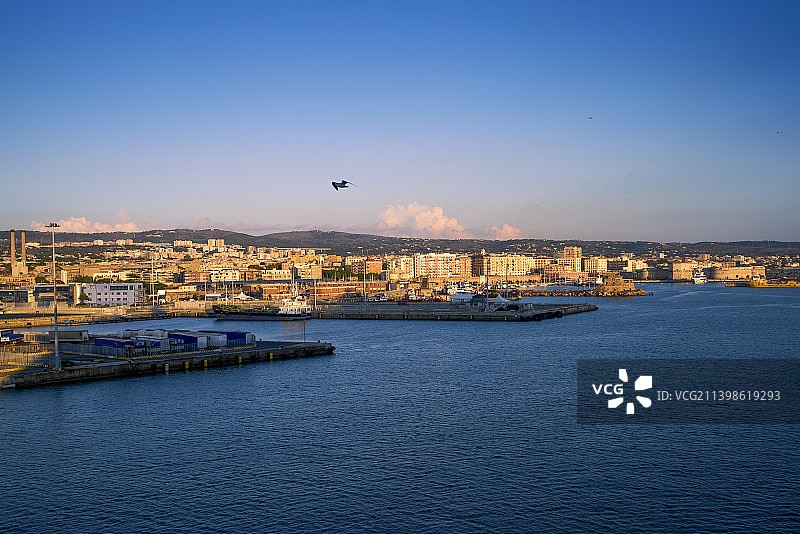 意大利首都罗马的主要港口：奇维塔韦基亚图片素材