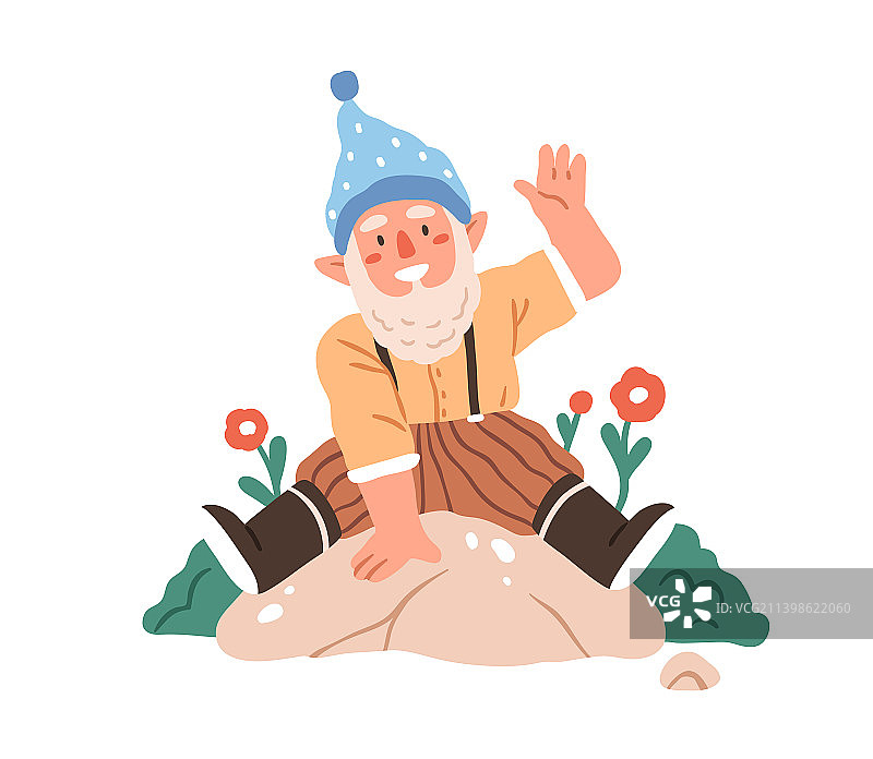 快乐的侏儒微笑乐趣图片素材