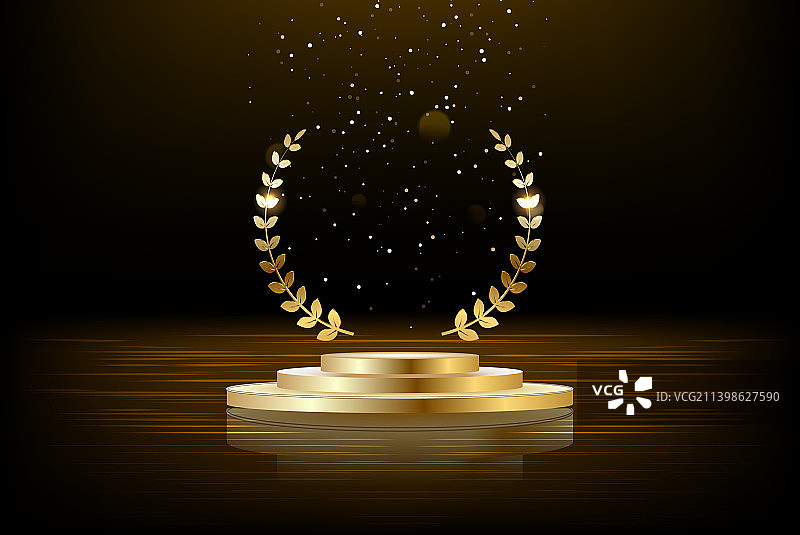 产品展示用金色领奖台图片素材