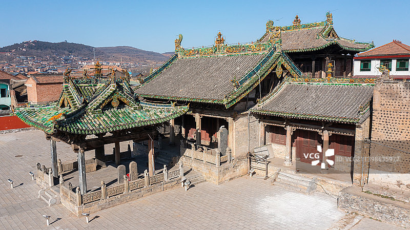 全国重点文物保护单位润城东岳庙建筑风光图片素材