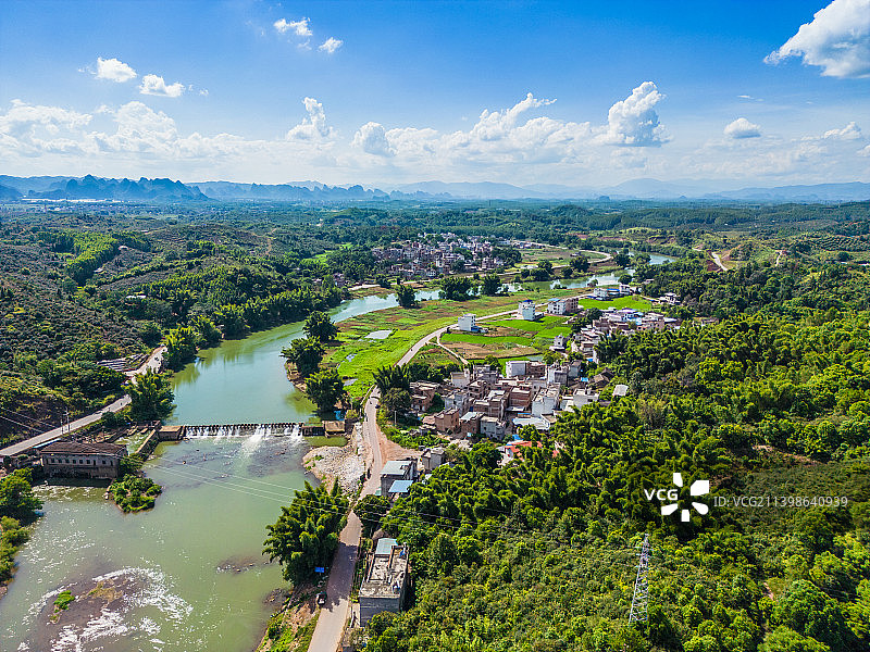 广西贺州平桂区自然风光图片素材