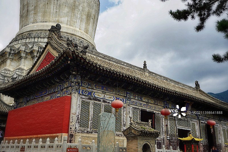 山西忻州五台山塔院寺图片素材