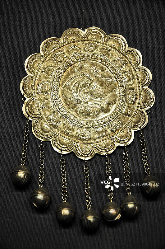 贵州省博物馆苗族银饰图片素材