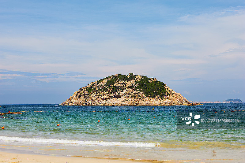 石澳 海边礁石 浪花 地平线 美丽石头图片素材