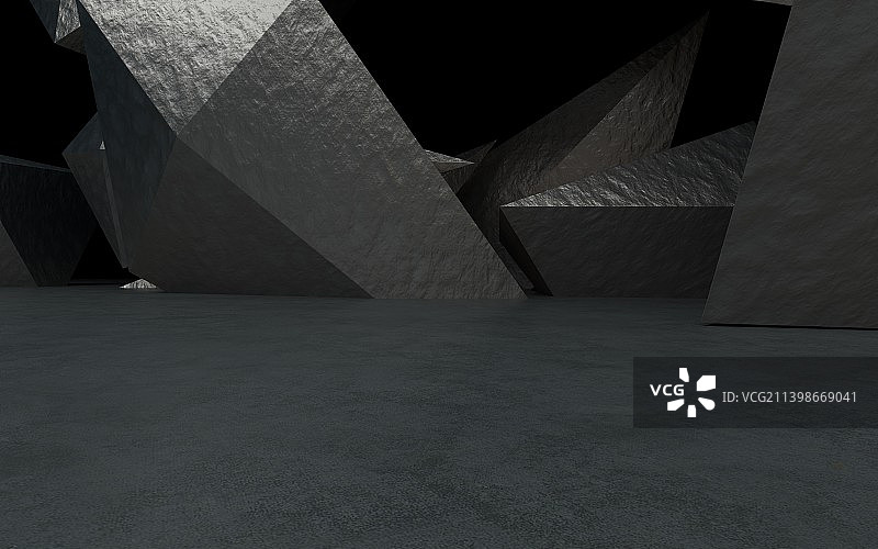 三维渲染抽象建筑图片素材