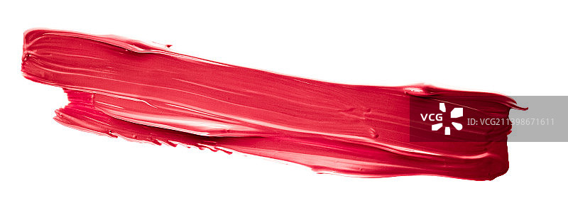 白色背景下的红色塑料特写图片素材