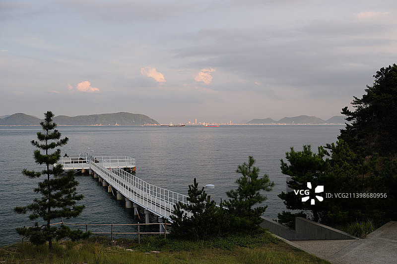 日本直岛海天景色图片素材