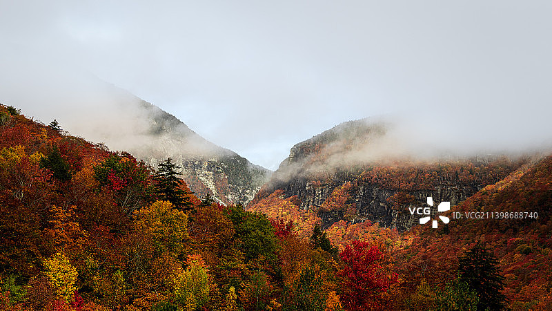 秋季美国山脉风光图片素材