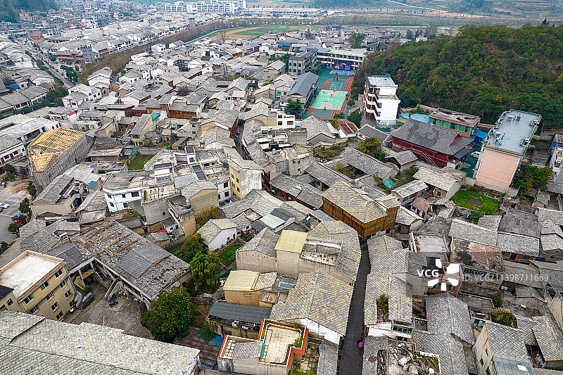 航拍贵州省安顺市旧州古镇图片素材