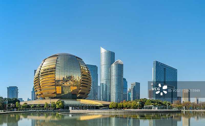 杭州 钱江新城 城市阳台 城市建筑风光 杭州风光 杭州地标建筑图片素材