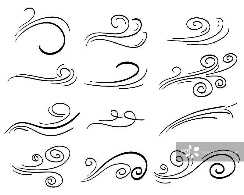 白色背景上的涂鸦风设计图片素材