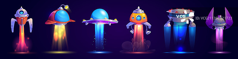 外星飞船UFO游戏图标图片素材