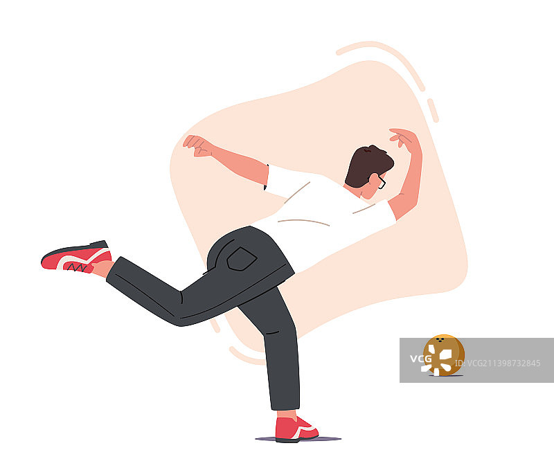 男人打保龄球图片素材