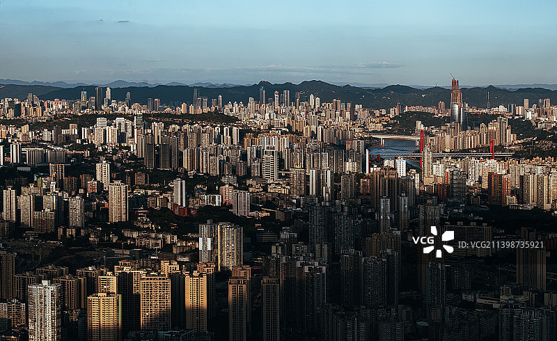 俯瞰重庆图片素材