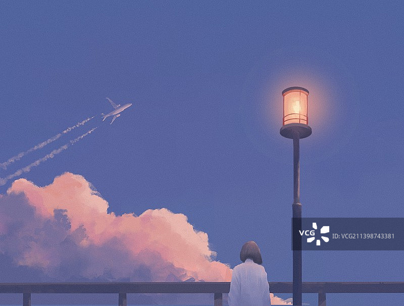 黄昏-别离时刻图片素材