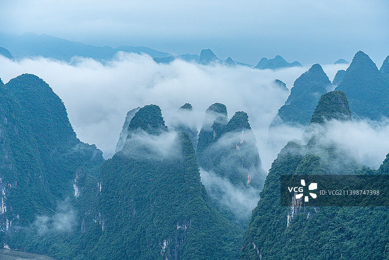 广西桂林市阳朔兴坪镇相公山景区图片素材