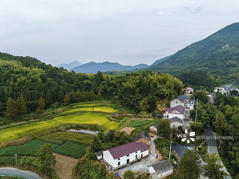 安徽省宣城市旌德县兴隆镇三山村梯田图片素材