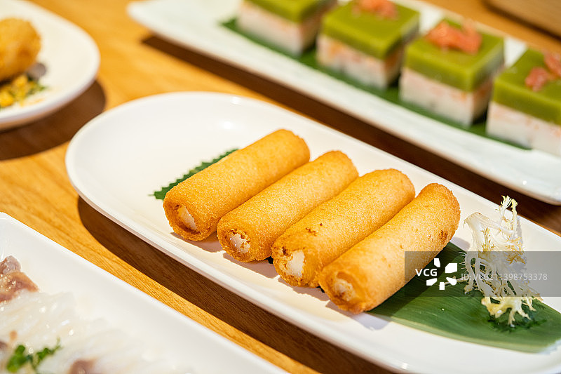 广东佛山顺德特色美食小吃 - 炸牛奶图片素材