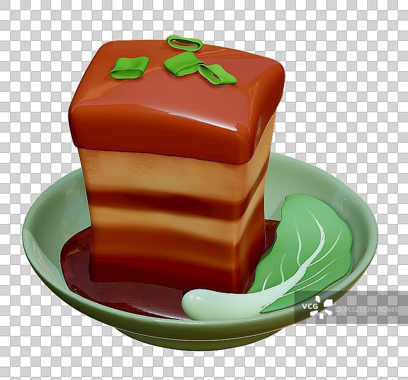 东坡肉特色美食3D素材图片素材