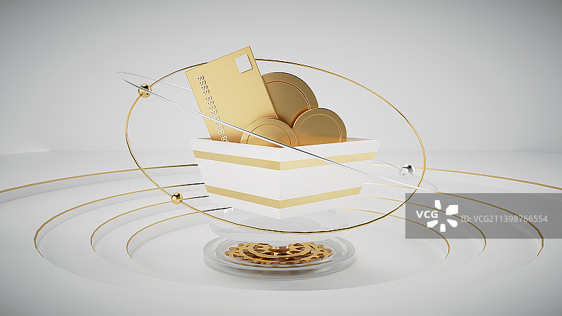 金色3d金融大数据商务风图表图片素材