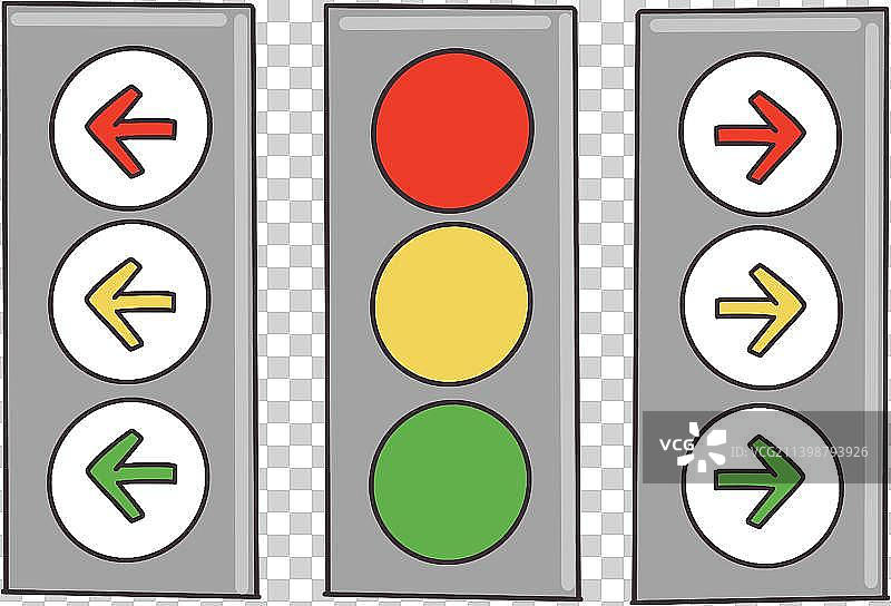 红绿灯元素图片素材
