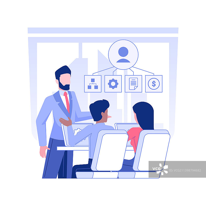 CEO隔离概念图片素材