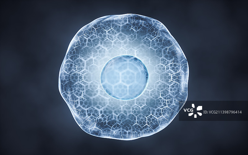 生物科技概念细胞结构3D渲染图片素材