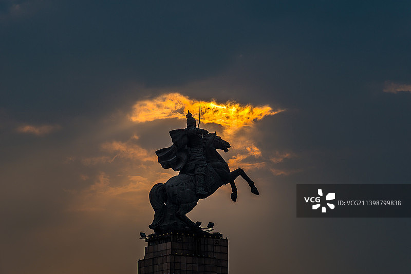 城市标志—胡服骑射图片素材