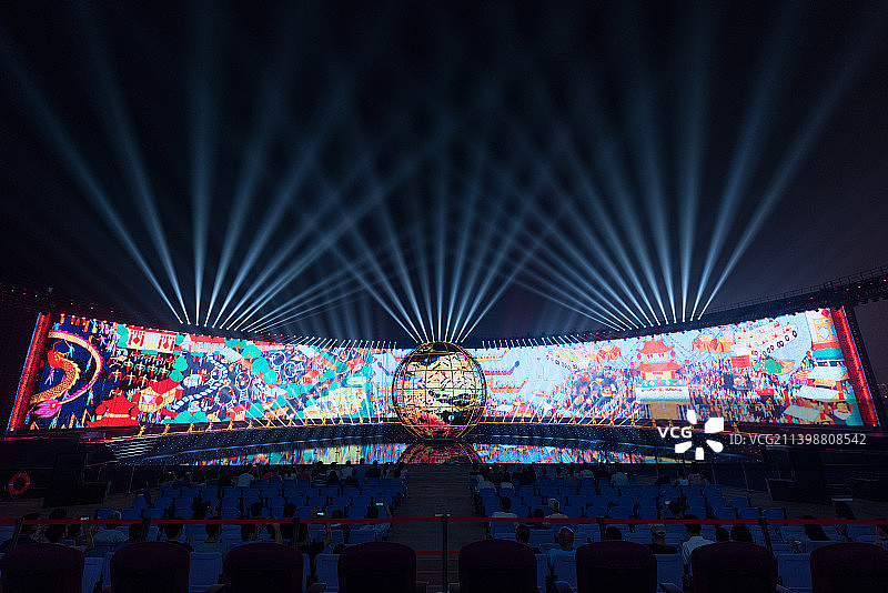 绚丽的舞台灯光图片素材