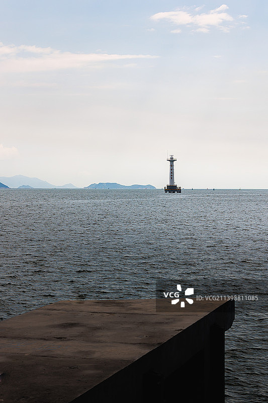 深圳蛇口防波堤公园海湾风光图片素材